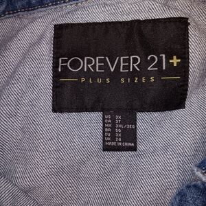 Forever 21 distressed jean jacket